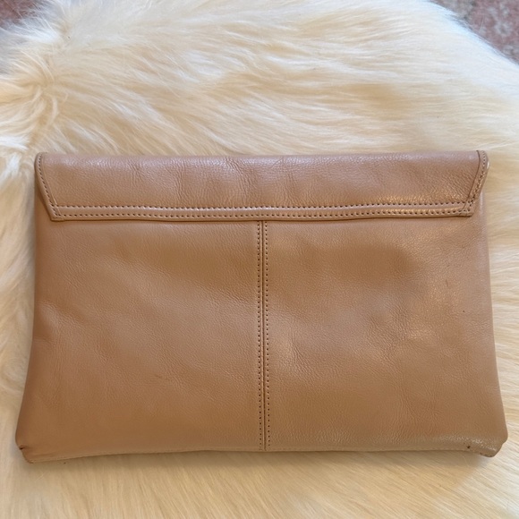 Halogen Tan Envelope Clutch - Picture 2 of 5